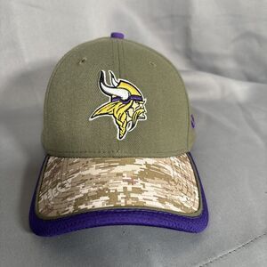 New Era 39Thirty Minnesota Vikings Hat Salute To Service M-L‎ Desert Camo